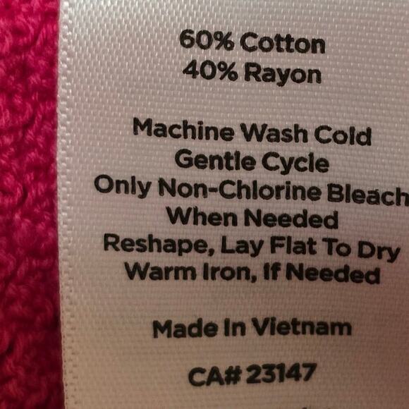 TALBOTS Pink Waffle BASKET WEAVE SWEATER SOLID Boat Neck Button Size Large - Picture 5 of 7